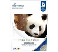 MediaRange 50 hojas de papel fotográfico adhesivo para impresora de inyección de