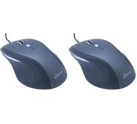 MediaRange 813091 ratón óptico para Oficina y hogar (Paquete de 2)