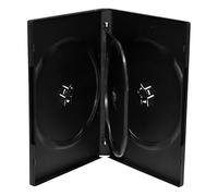 MediaRange BOX 35-3 - estuches de discos ópticos (negro, plástico) 3 pcs DVD, paquete de 5 unidades