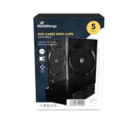MR BOX30-2 - Funda de DVD vacía para 2 discos, paquete de 5