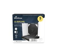 MediaRange BOX31-T Caja transparente para CD 1discos Transparente funda para discos ópticos - Fundas para discos ópticos (Caja transparente para CD, 1 discos, Transparente, De plástico, 120 mm, 140 mm)