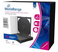 MediaRange BOX31-T Caja transparente para CD 1discos Transparente funda para dis