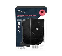 MediaRange BOX33 estuche de CD y DVD - Funda (Negro, De plástico)