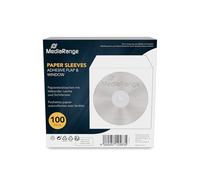 MediaRange Funda para discos ópticos BOX62 de papel blanco 120 mm 1 disco