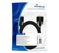 MediaRange Cable DVI de Doble Enlace 2 m Negro (24+1 Polos) para Pantallas de Alta Resolución y Dispositivos de Video