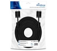 MEDIARANGE Cable VGA 15PIN M/M 25.0M Negro | VGA a VGA | 25 m | para oficina y hogar