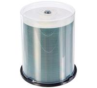 MediaRange Cake Box Caja de Discos CDR80 700MB 52x (100) CB, Blanco | Paquete de 100 unidades, 700 MB, 52 velocidades de escritura, cake ebox, imprimible por inyección de tinta