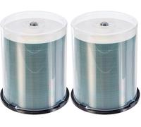 MediaRange Cake Box Caja de Discos CDR80 700MB 52x (100) CB, Blanco (Paquete de 2)