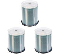 MediaRange Cake Box Caja de Discos CDR80 700MB 52x (100) CB, Blanco (Paquete de 3)