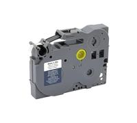 MediaRange - Cartucho de Etiquetas de plástico para Brother® TZ-211/TZe-211, Adhesivo Permanente, 6 mm, 8 m, Laminado, Color Negro sobre Blanco