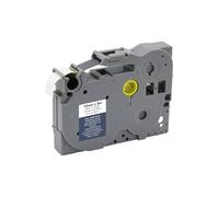 MediaRange - Cartucho de Etiquetas de plástico para Brother® TZ-231/TZe-231, Adhesivo Permanente, 12 mm, 8 m, Laminado, Color Negro sobre Blanco