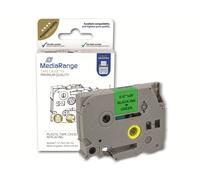 MediaRange - Cartucho de Etiquetas de plástico para Brother® TZ-731/TZe-731, Adh