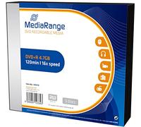 MediaRange MR419 4.7GB DVD+R 5pieza(s) DVD en Blanco - DVD+RW vírgenes (4,7 GB, DVD+R, 5 Pieza(s), 16x)