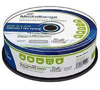 MediaRange MRPL612 DVD en Blanco 4,7 GB DVD-R 25 Pieza(s) - DVD+RW vírgenes (4,7 GB, DVD-R, 120 mm, 25 Pieza(s), 16x, Caja para Pastel)