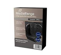 MediaRange Estuche BOX35-5 para 5 DVDs 22 mm Negro