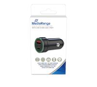 MediaRange Kfz-Ladegerat 20W 1x USB-A u. 1x USB-C NUEVO