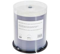 MediaRange MR413 - Pack de 100 DVD-R (16x, 4.7 GB/120 min, Printable), Color Blanco