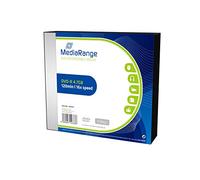 MediaRange MR418 4.7GB DVD-R 5pieza(s) DVD en Blanco - DVD+RW vírgenes (4,7 GB, DVD-R, 5 Pieza(s), 16x, Caja de CD)