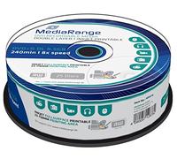 MediaRange MR474 - DVD+RW vírgenes de 8.5 GB (8X, 240 min, 25 Unidades)