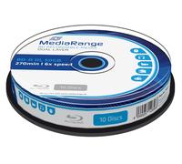 MediaRange MR507 Blu-ray Disc BD-R DL 50GB, 6x de velocidad, en Tarrina, 10 unid