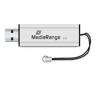 MediaRange MR914 Unidad flash memoria USB 8GB MR914 USB 3.0, Plata/Negro
