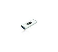Unidad flash USB MediaRange MR917 64 GB USB 3.2 Gen 1 Deslizar Negro Plata