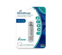 Mediarange mr935 unidad flash usb 16 gb usb type-a / usb type-c 3.2 ge