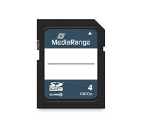 MediaRange MR961 Tarjeta de Memoria SDHC 4 GB Grado 10, Blanco y Azul