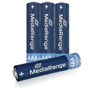 MediaRange Pilas alcalinas AAA MRBAT101 LR03 1.5V Pack de 4 No recargables
