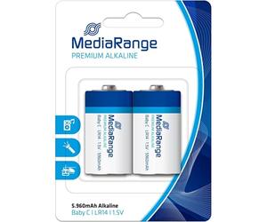 MediaRange MRBAT108 Pack de 2 Pilas Alcalinas C LR14