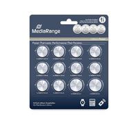 MediaRange MRBAT139 - Conjunto de 12 Pilas (3 V) Color Gris