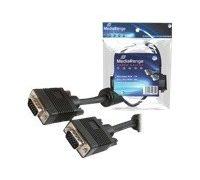 MediaRange MRCS112 Cable VGA 15 m VGA (D-Sub) Negro - Cables VGA (15 m, VGA (D-Sub), VGA (D-Sub), Negro, Male Connector/Male Connector)