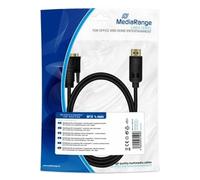 MediaRange MRCS131 DVI to DisplayPort™ Connection Cable, Gold-Plated Contacts, D
