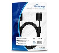 MediaRange MRCS147 Cable VGA 1,8 m VGA (D-Sub) Negro - Cables VGA (1,8 m, VGA (D-Sub), VGA (D-Sub), Macho, Macho, Negro)