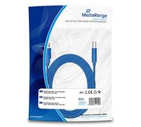 MediaRange MRCS150 - Cable USB (5 m, USB A, USB B, 3.0 (3.1 Gen 1), Male Connector/Male Connector, Azul)