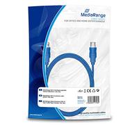 MediaRange MRCS151 - Cable USB (1,8 m, USB A, USB A, 3.0 (3.1 Gen 1), Male Connector/Female Connector, Azul)