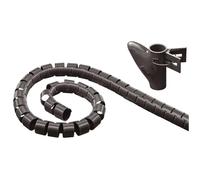 MediaRange MRCS301 - Protector de Cable (Mantenimiento de Cables, Negro, De plástico, 2,5 m, 2 cm)