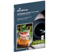 MediaRange MRINK108 - Papel fotográfico | 50 hojas, brillante, imprimibles por ambos lados, 160 g/m²