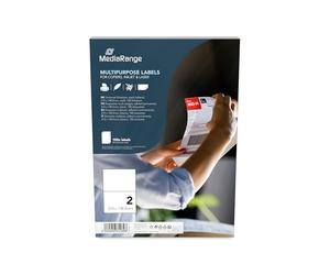 MediaRange MRINK141 Etiquetas 210x148,5mm blanco 100 piezas universale fuerte adherencia