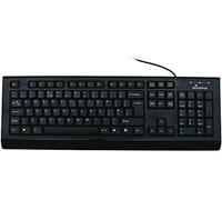 MediaRange MROS101-UK USB QWERTY UK English Negro - Teclado (USB, Universal, QWERTY, Inglés del Reino Unido, Alámbrico, Negro)