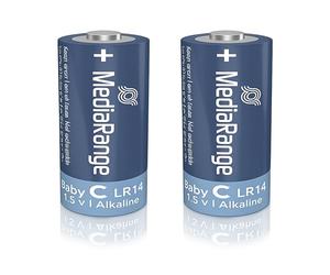 MediaRange Premium Baterías (2) 1,5V MRBAT108 LR14 Alkaline Baby C