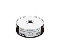 MediaRange Professional Line BD-R - Velocidad de Escritura (25 GB, 6 velocidades, imprimible en Toda la Superficie (Transferencia térmica), Color Blanco Proselect Totalmente Metalizado, 25 Unidades
