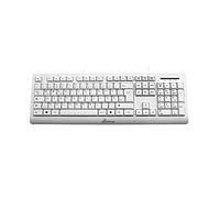 MediaRange QWERTZ - Teclado con cable, color blanco