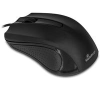 MediaRange Ratón óptico con Cable y 3 Botones, Sensor óptico de 1000 PPP, ratón óptico con Rueda de Desplazamiento y Lados estriados, con Cable de conexión USB 2.0, Apto para diestros y Zurdos