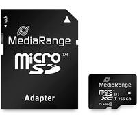 MediaRange Tarjeta de Memoria microSDXC™ UHS-1, Clase 10, con Adaptador de Tarjeta SD, 256 GB