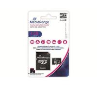 MediaRange - Tarjeta de Memoria SDHC (4 GB, MR956, Clase 10, con Adaptador SD)