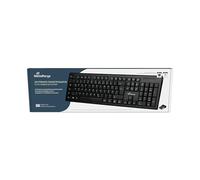 MediaRange Teclado inalámbrico inalámbrico con 105 Teclas, disposición QWERTY (GR), Juego de Teclado para PC con Receptor Nano USB 2.0 inalámbrico, Ancho de emisión de 10 m, Resistente a Salpicaduras