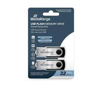 MEDIARANGE USB 32GB FLASH DRIVE USB 2.0 PACK 2