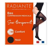 Medias autofijantes Radiante Microvoile Basfix Clase 2 Talla Mediana 2 Negras