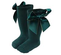 Medias Bebe 0-3 Meses - Calcetines Largos Cálidos De Invierno para Niños Pequeños Niños Niñas Niños Calcetines De Princesa Calcetines De Suelo (Green S Infant)